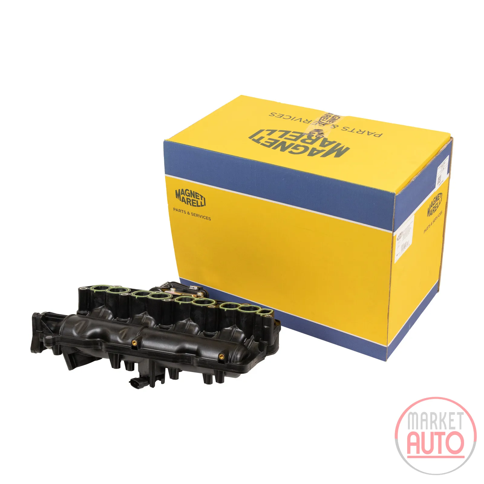 Intake manifold complete with throttle valve Magneti Marelli