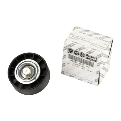 Flat belt pulley with climate