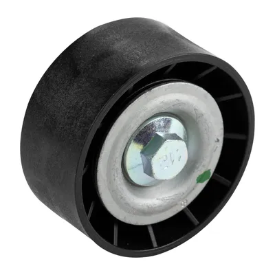 Flat belt pulley with climate