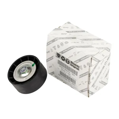 Flat belt pulley with climate