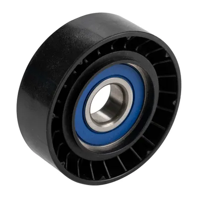 Flat belt tensioner pulley (plastic) 27mm wide