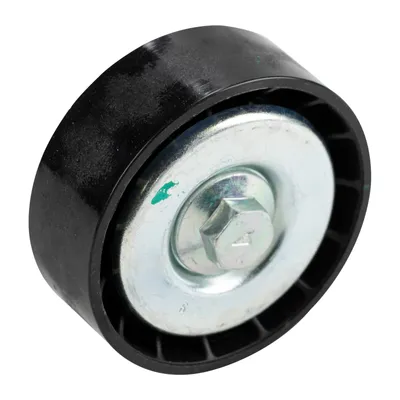Flat belt pulley with climate