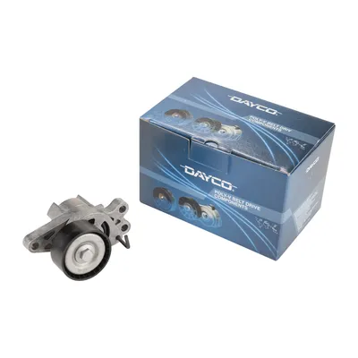 Flat belt tensioner pulley