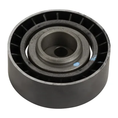 Flat belt pulley for V-ribbed belt