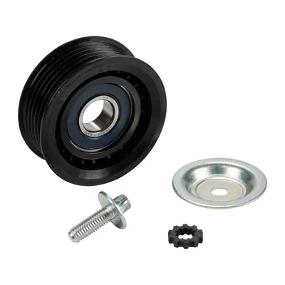 Flat belt tension pulley D=70 B=26 6 ribs