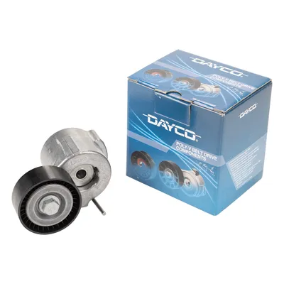 Flat belt tensioner with tension arm Dayco