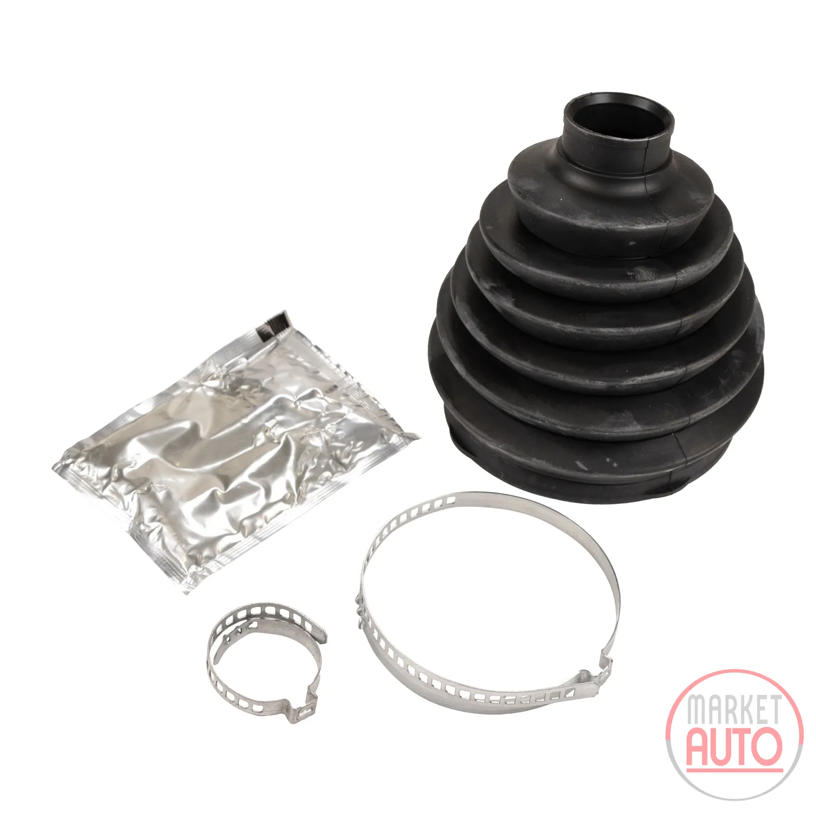 Axle boot kit made of thermoplastic