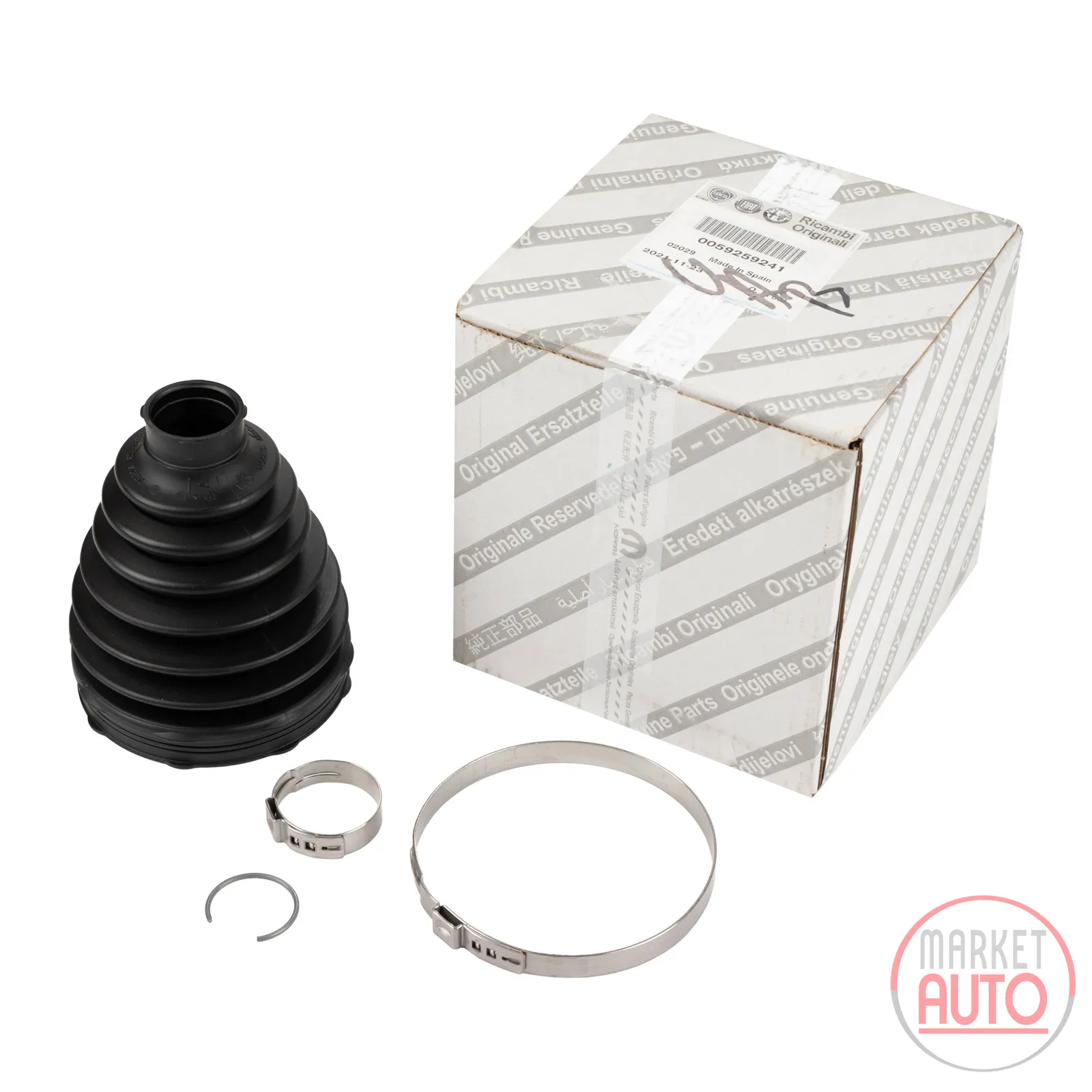 Axle boot kit outside