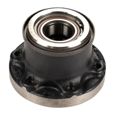 Front wheel hub kit with ABS ring and bearing