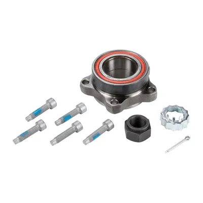 Front wheel bearing kit with ABS sensor ring