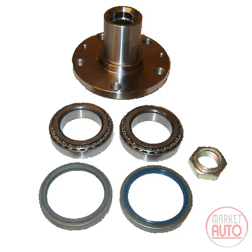 Wheel hub kit with front wheel bearing