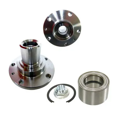 Wheel hub kit with front wheel bearing for 15 inch