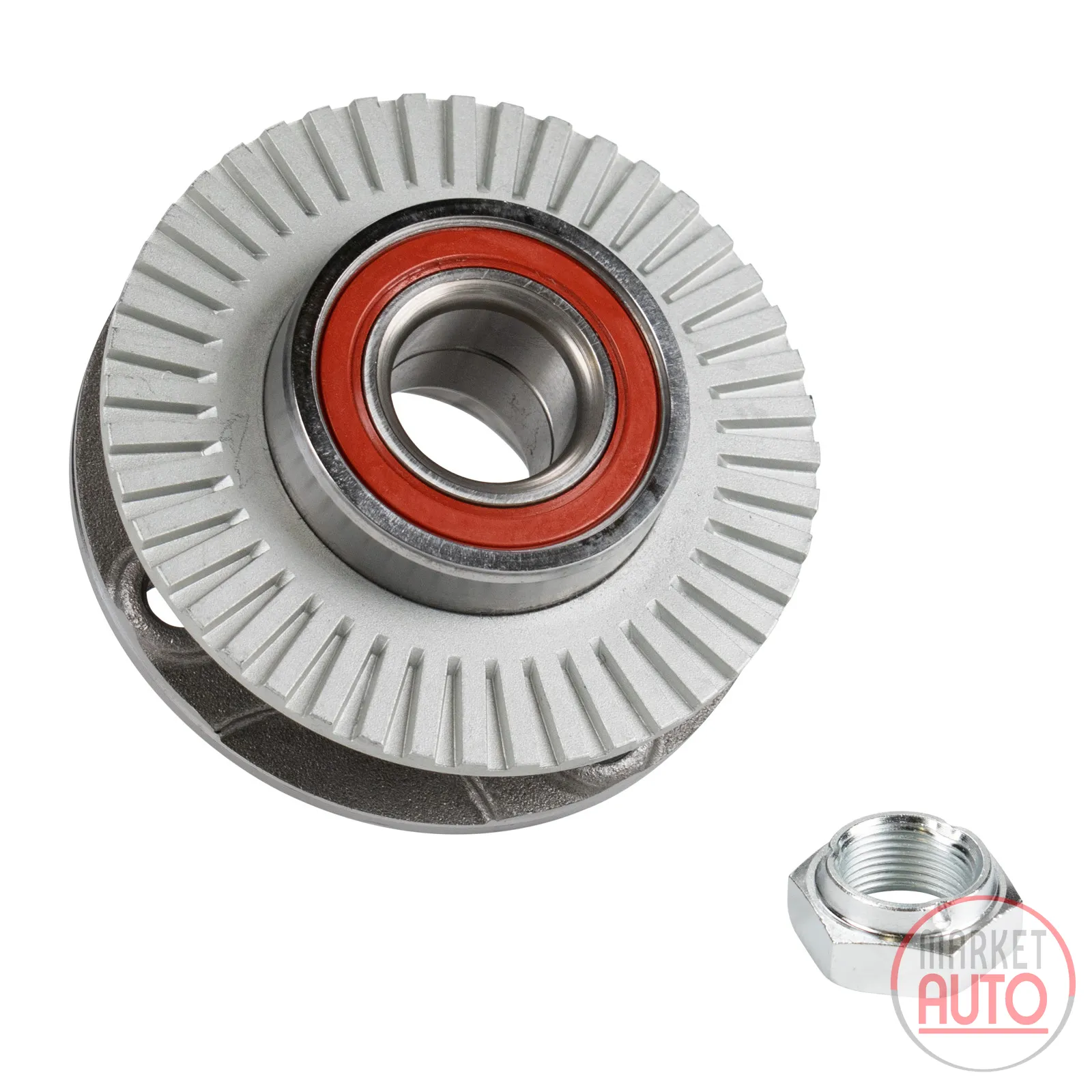 Wheel hub kit with rear wheel bearing with ABS