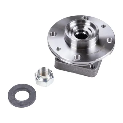 Wheel hub with bearing front