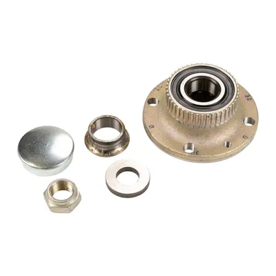Rear wheel hub kit with ABS gearing