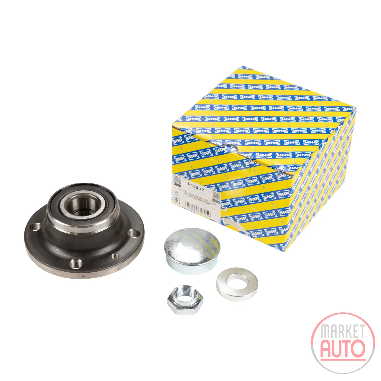 Wheel hub kit SNR with rear wheel bearing -ABS