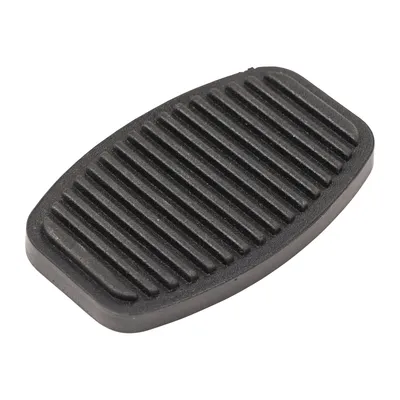 Pedal rubber for clutch or brake pedal ribbed