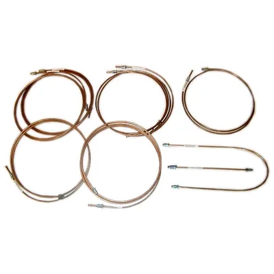 Brake line set without ABS (copper-nickel)