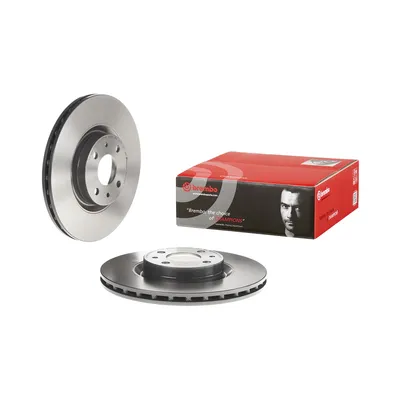Front brake disc coated ventilated Brembo 284