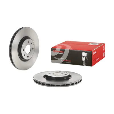 Front brake disc coated ventilated Brembo 284 mm