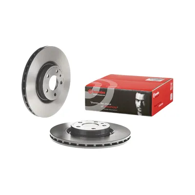 Front brake disc coated ventilated Brembo 284