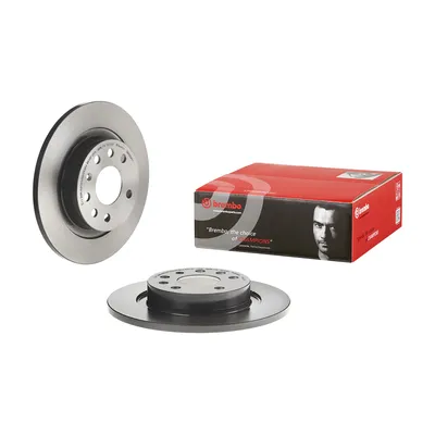 Rear brake disc coated Brembo full 278 mm
