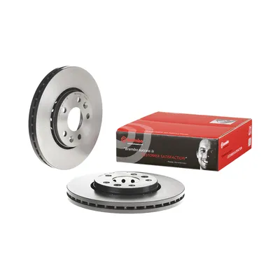 Front brake disc externally vented coated Brembo 296 mm
