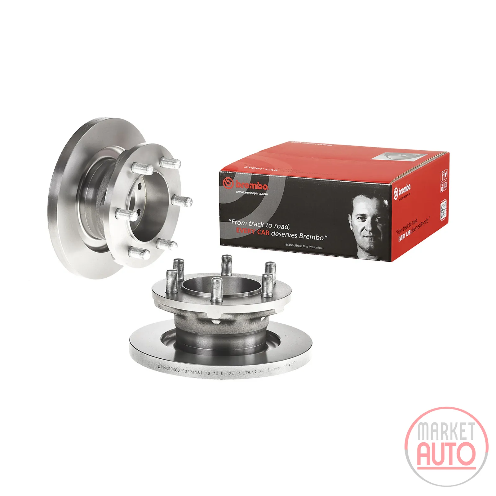 Front brake disc full Brembo centering diameter 123mm