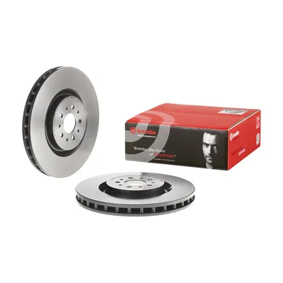 Front brake disc ventilated coated Brembo