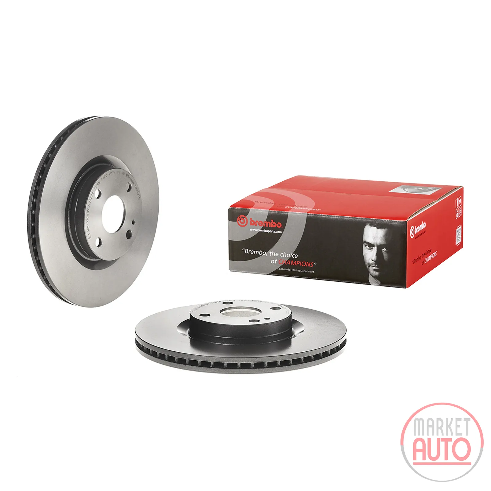 Brake disc 280 front internally ventilated coated Brembo