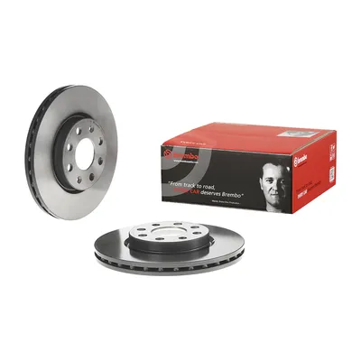 Front brake disc coated internally ventilated Brembo 257mm