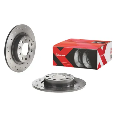 Rear brake disc fully coated 264 Brembo Xtra Line