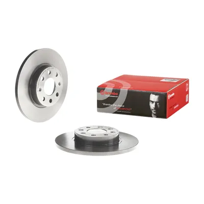 Front brake disc coated full 257 D=12 mm Brembo