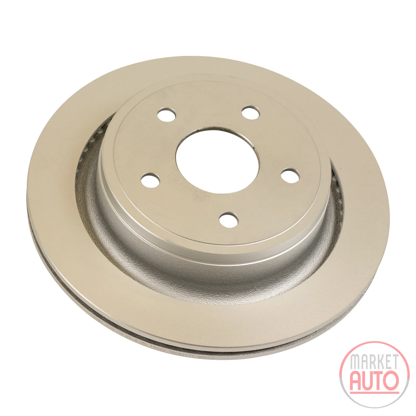 Brake disc ventilated coated rear