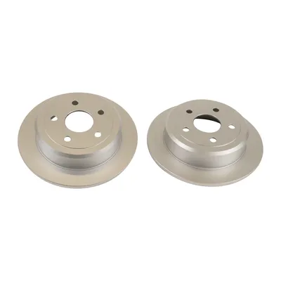 Rear brake disc coated
