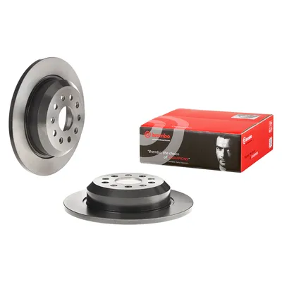 Rear brake disc coated