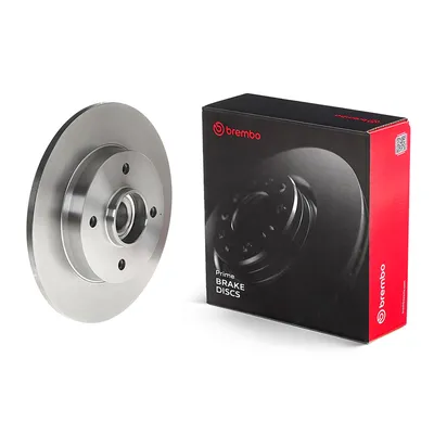 Rear brake disc with wheel bearing Brembo