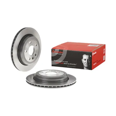 Rear brake disc internally ventilated coated Brembo