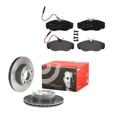 Brake disc set with brake pads front BREMBO