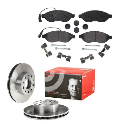 Brake disc set & brake pads front