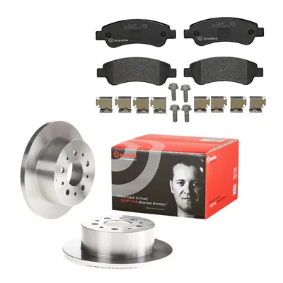 Brake disc set & brake pads rear