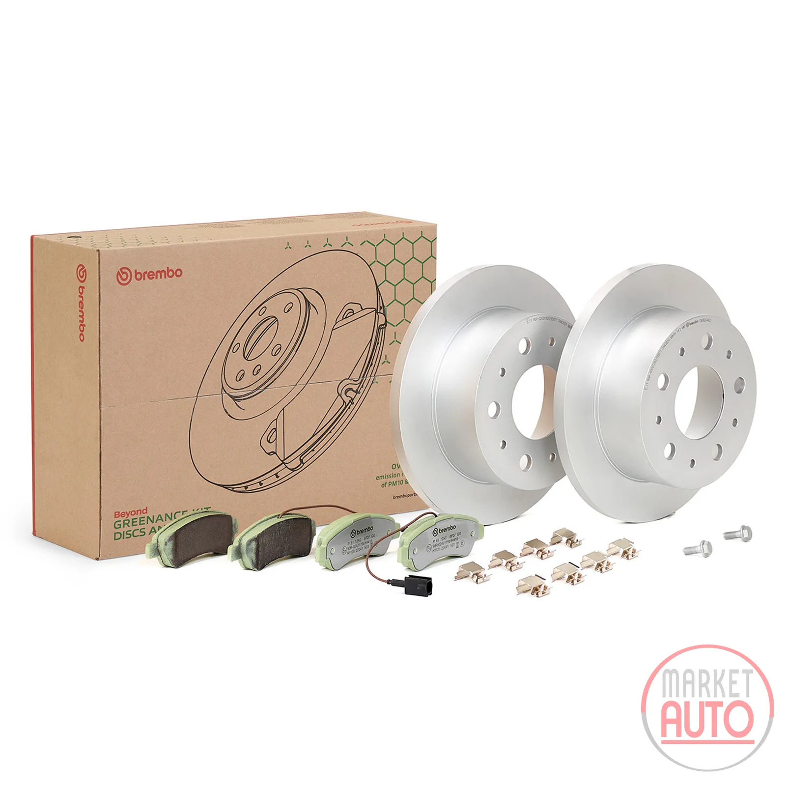 Rear brake kit BEYOND LINE - Greenance Brembo