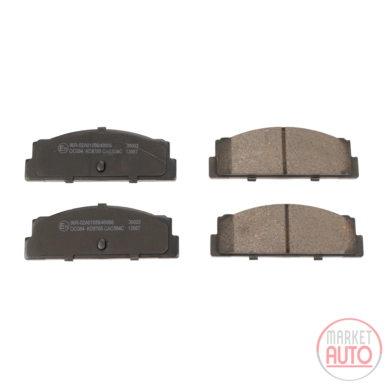 Rear brake pads