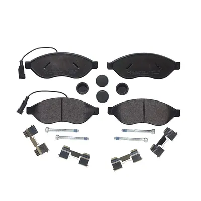 Front brake pads with accessories Brembo