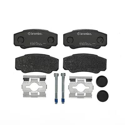 Rear brake pads including accessories Brembo
