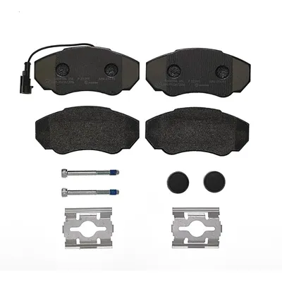 Front brake pads with accessories Brembo