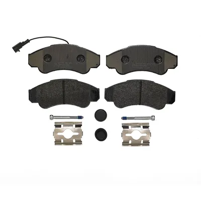 Front brake pads with accessories Brembo