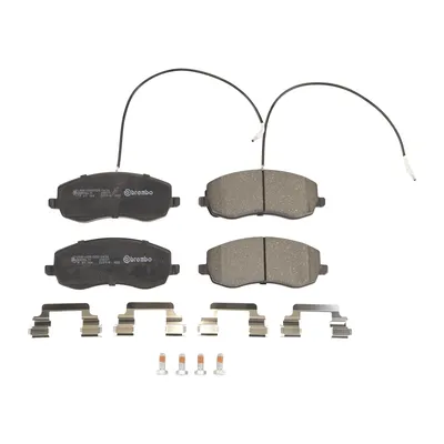 Front brake pads Brembo with accessories