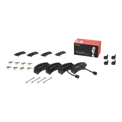 Rear brake pads with accessories Brembo
