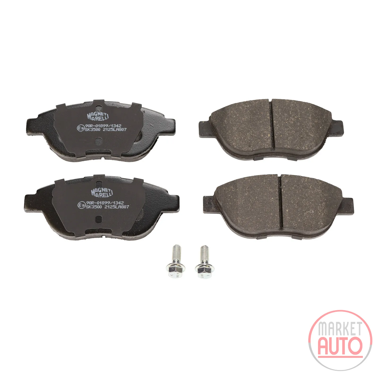 Front brake pads Magneti Marelli with accessories